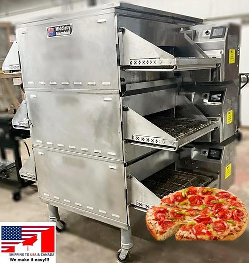 Refurbished 2019 Middleby Marshall conveyor gas oven - triple deck