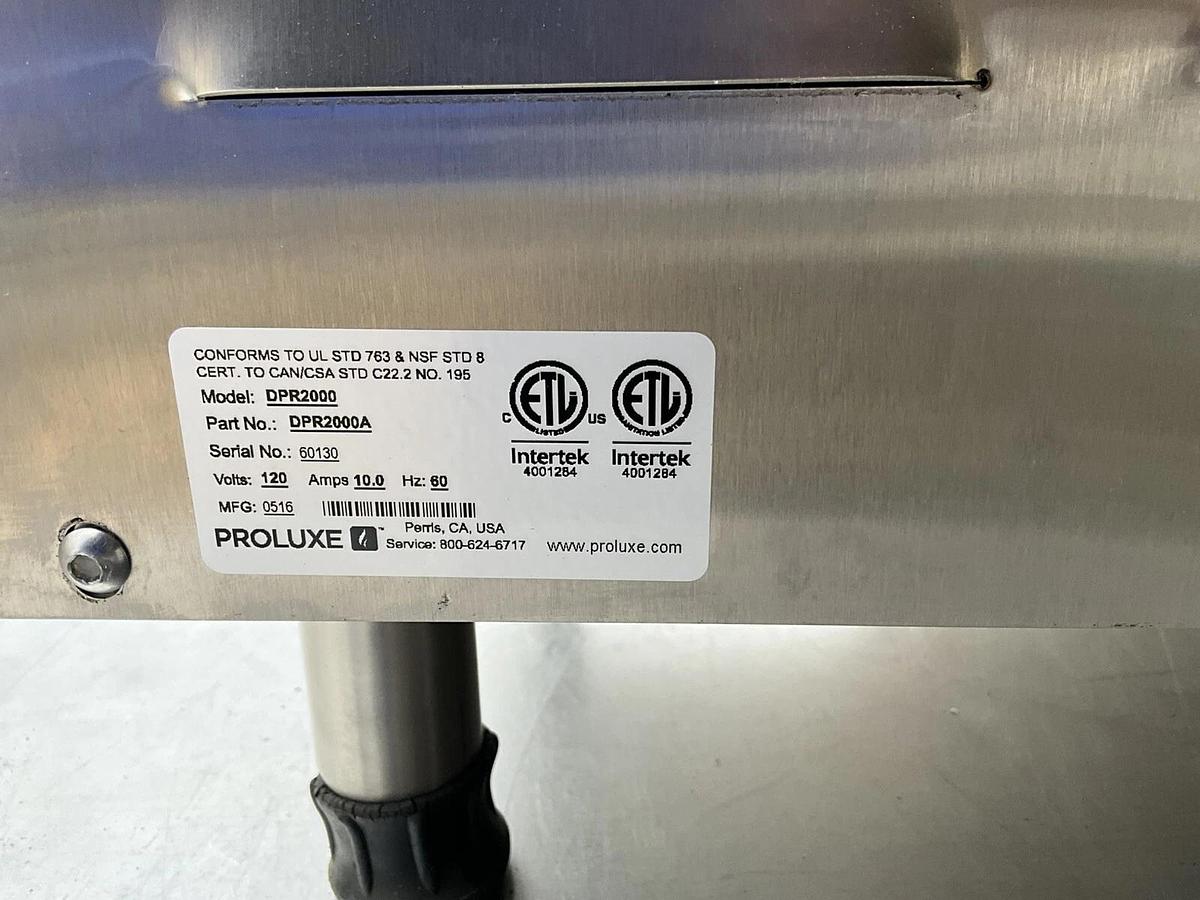 Used Proluxe DPR2000A 20" Countertop One Stage Dough Sheeter Fondant Pastry shop - BRAND NEW CLEARANCE ITEM