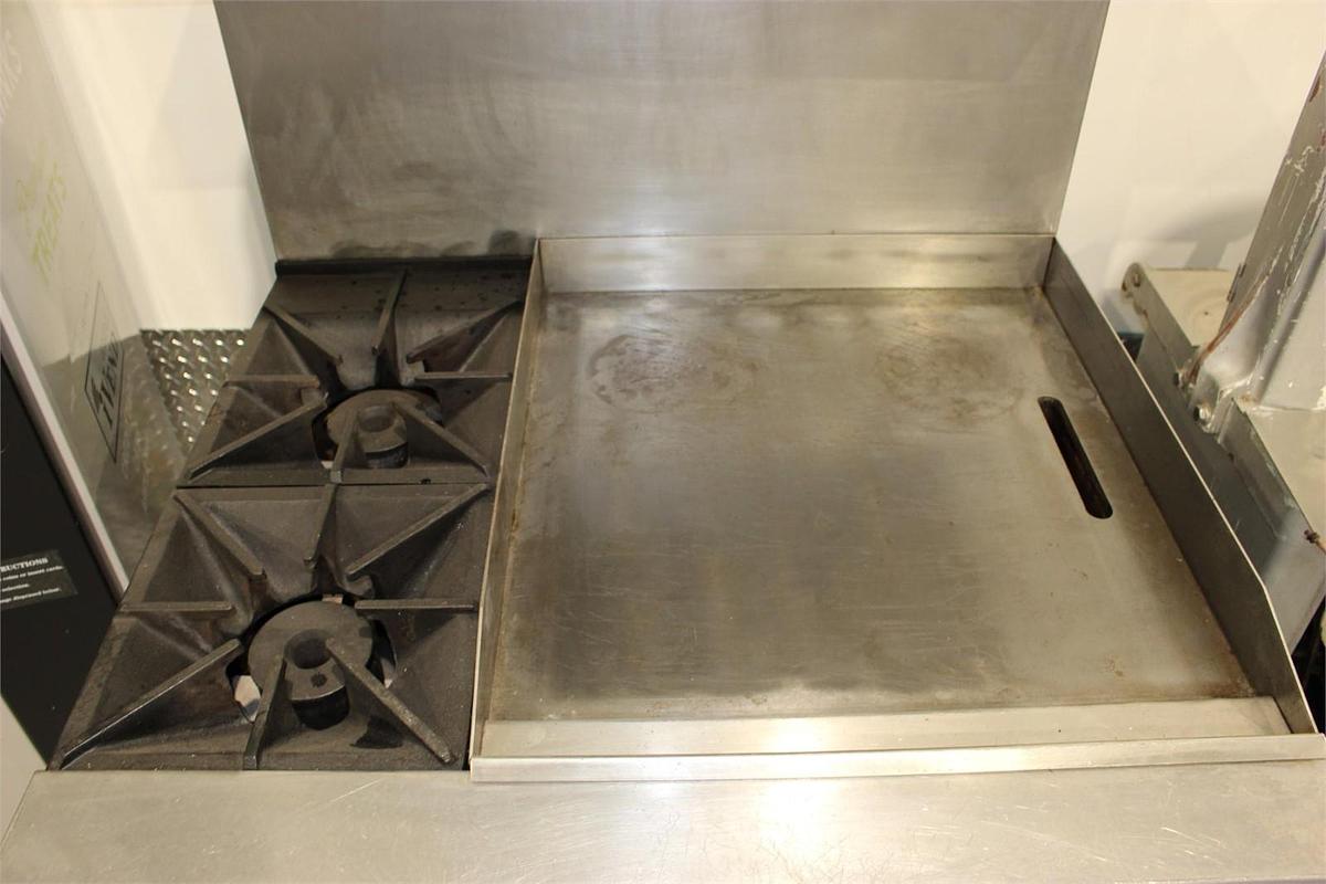 Used Southbend 36" Gas 2 Burner Oven with 24" Griddle