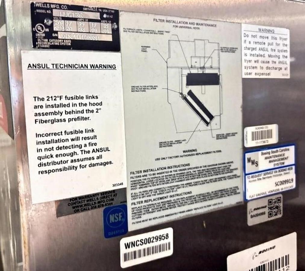 Used WELLS VENTLESS SELF-CONTAINED GRIDDLE