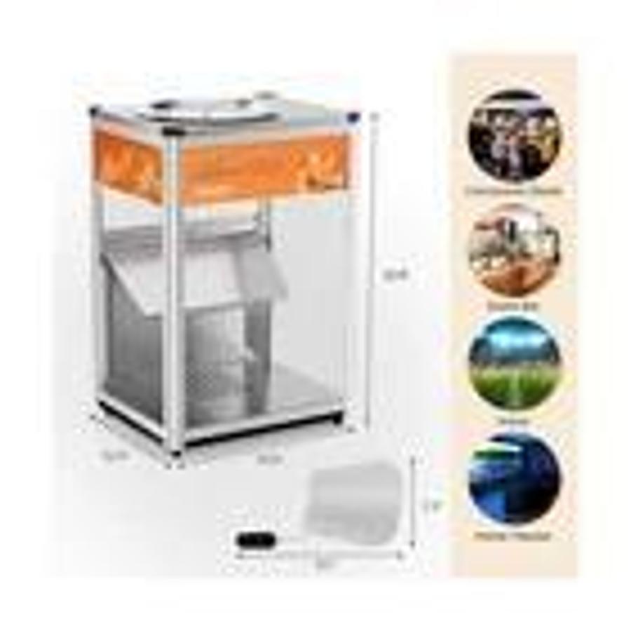 Nacho Machine Food Warmer, Nacho Chip Warmer Countertop Display Case With Light