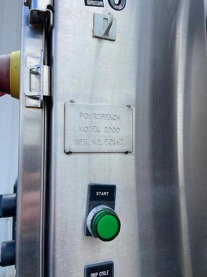 Used Powerdrench Cabinet Model: 2000 Trolley drench system