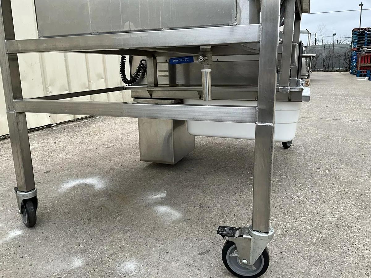 Used Ayrking breading station BBSU ice down with tumbler 5004706 Drum Roll Breader