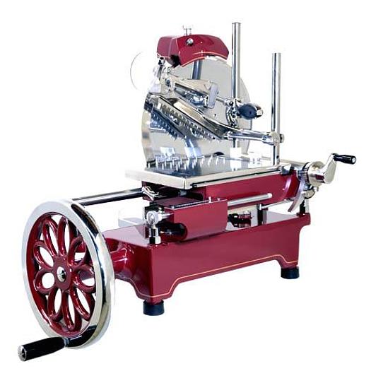 Trento 12″ Blade Luxury Model Volano Manual Slicer Flower Flywheel and Stainless Steel Tray - SEE VIDEO