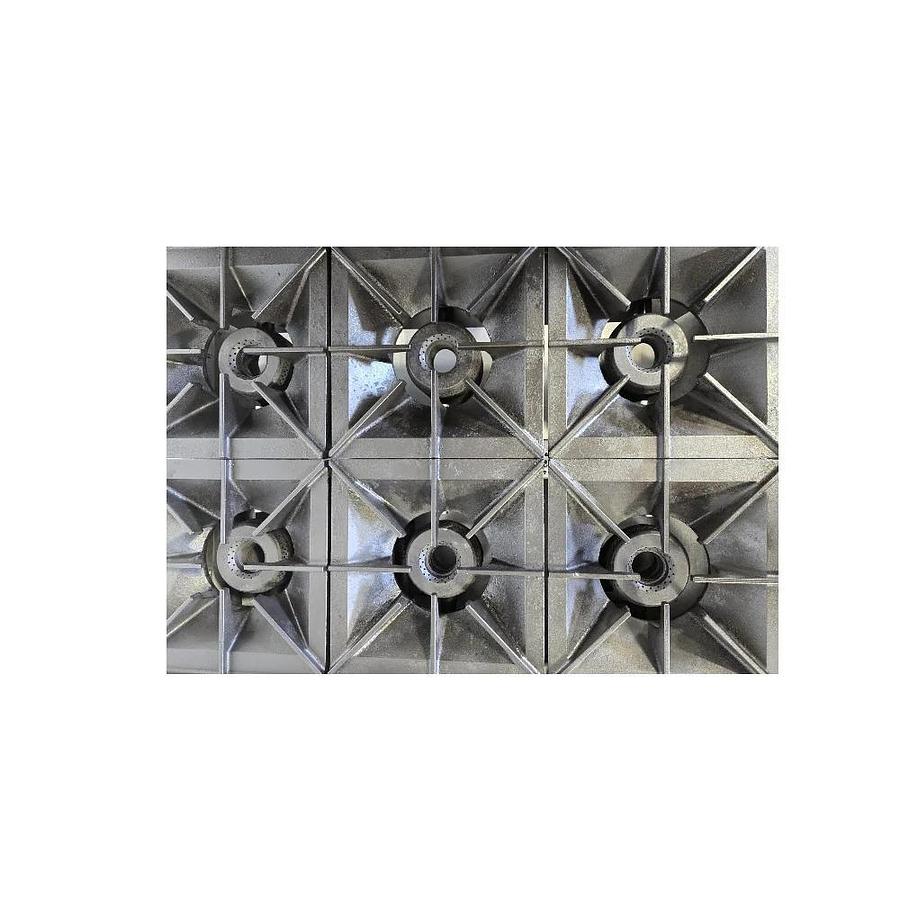 Used Vulcan SX36 6 Open Burner Range - Natural Gas