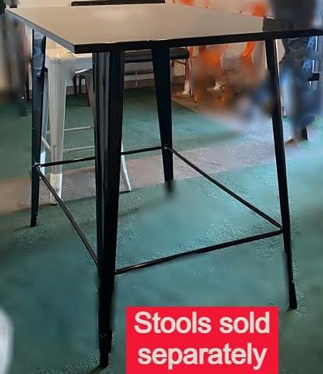 Metal bar height tables