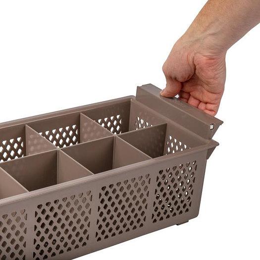 Dishwasher 8 Compartment Half Size Brown Flatware Rack without Handles