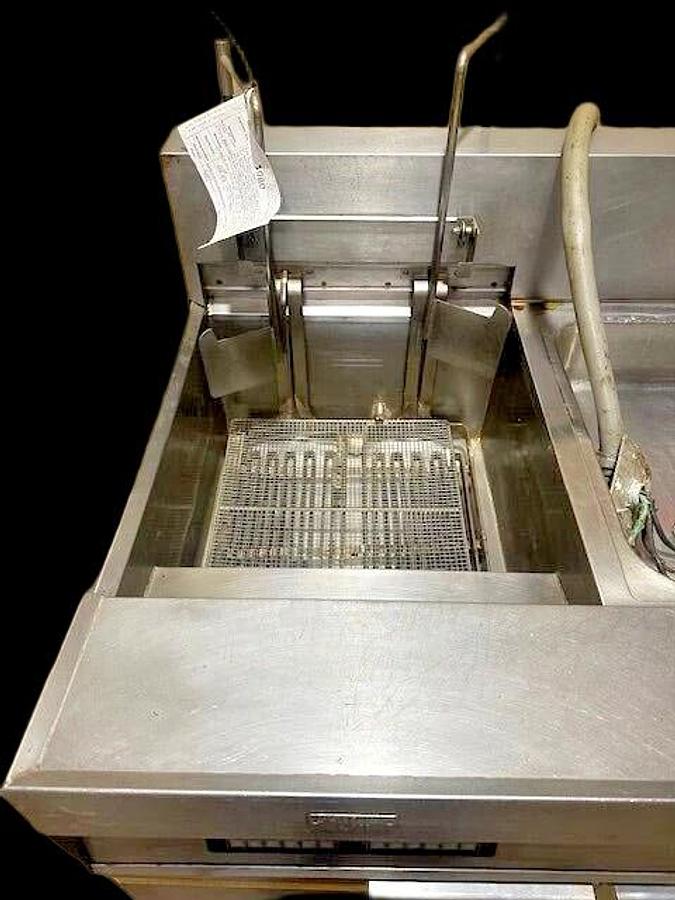 Used FRYMASTER FPC128/236" ELECTRIC 2 FRYING WELLS, DUMP STATION, PASTA COOKING WELL