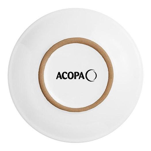 Acopa 6 1/2" Round Bright White Coupe Stoneware Plate - 36/Case