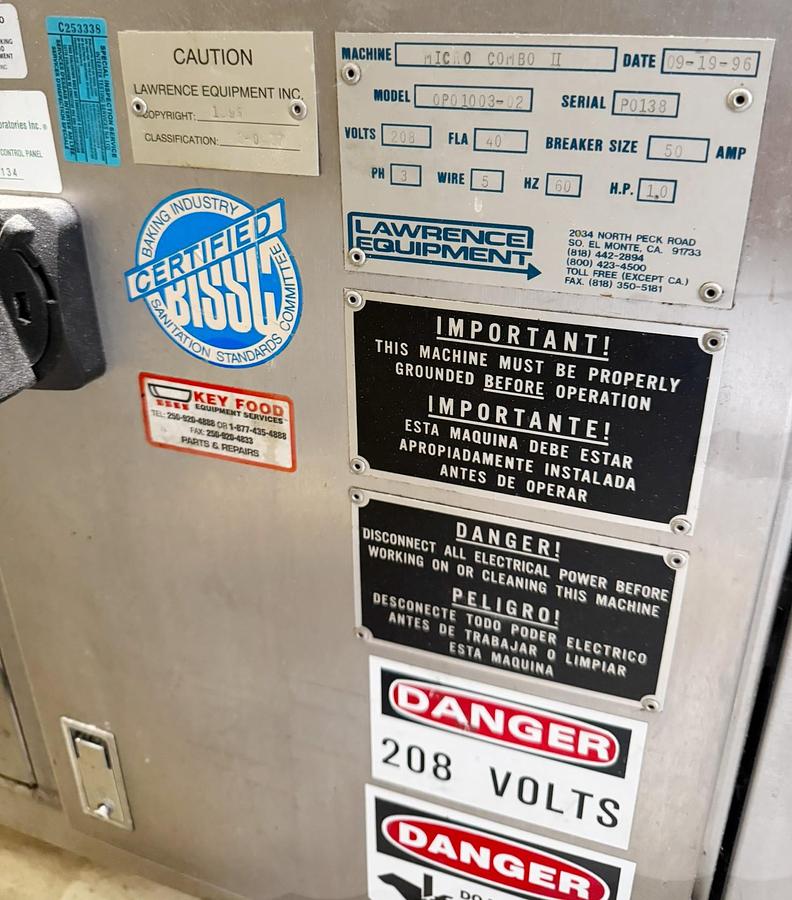 Used Lawrence equipment Microcombo ll tortilla machine - SEE VIDEO