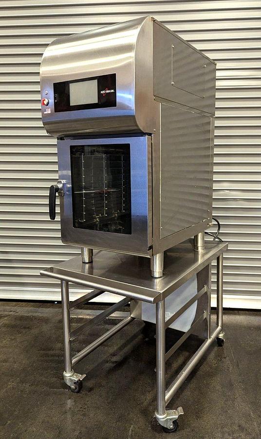 Used Auto Shaam CTX4-10EVH 10 Pan Half Size Electric Combi Oven w/Ventless Hood -
