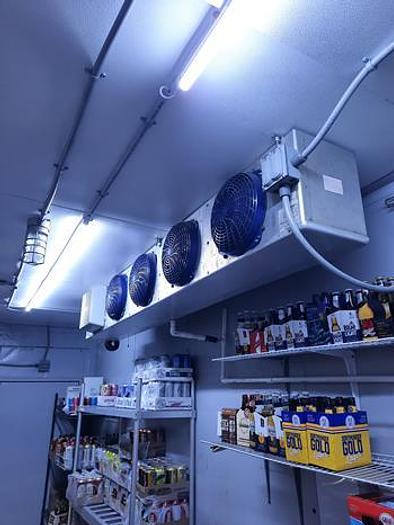 Used Walk in cooler with 9 glass doors - excellent condition - SEE DIAGRAM FOR DIMENSIONS