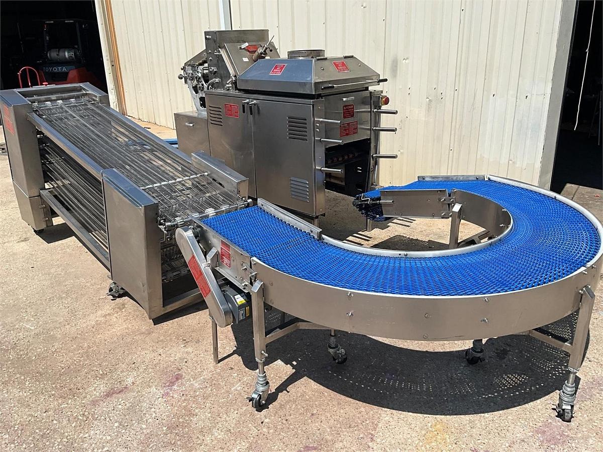 Used Superior gas corn and tortilla line with conveyors