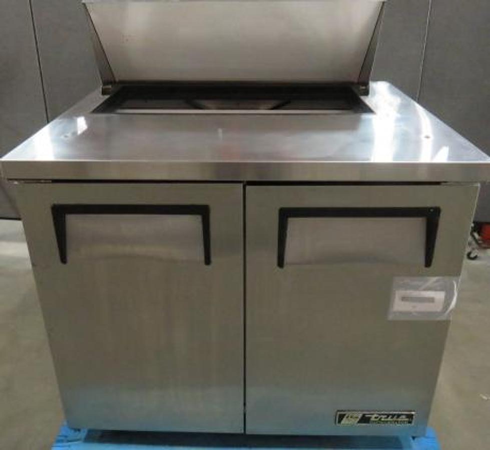 Used True Double Door 36" Refrigerated Sandwich Prep Table