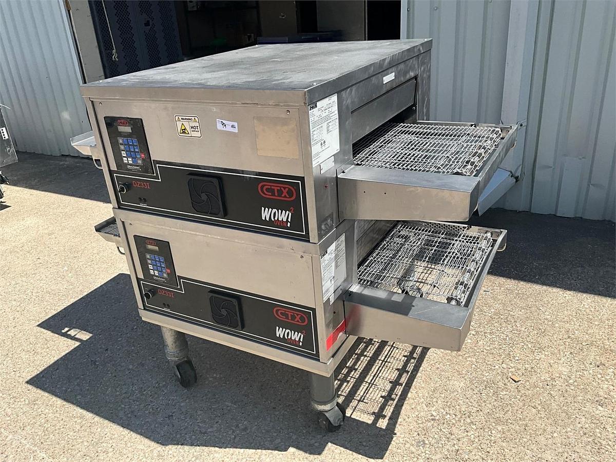 Used 2021 CTX conveyor oven double stack with stand