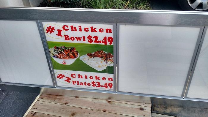 63" Menu Billboard advertising Light board led opening