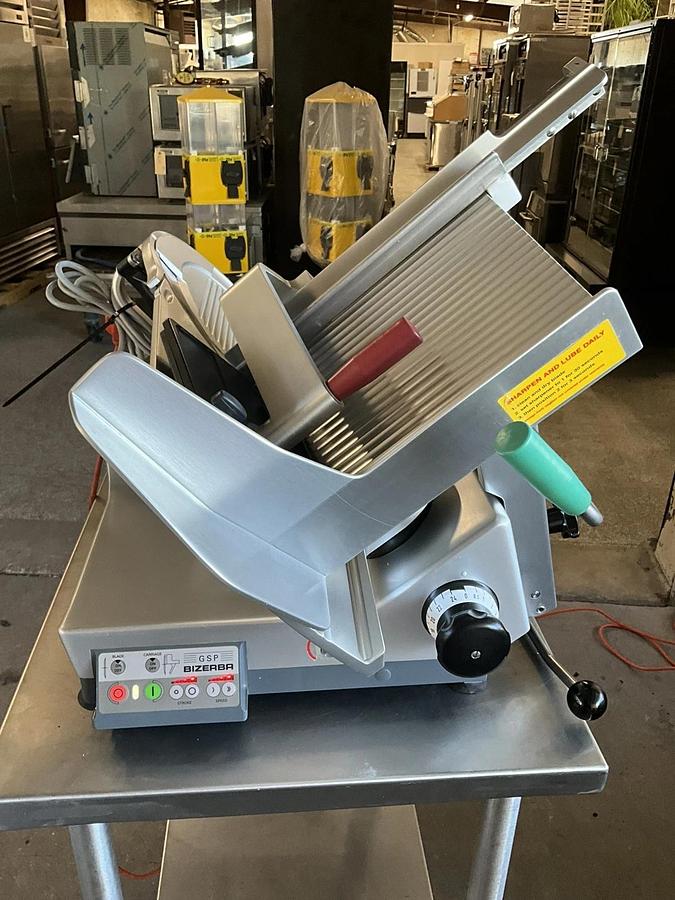 Used 2020 Bizerba automatic manual slicer GSP HD ham Cheese Deli Restaurant Kitchen