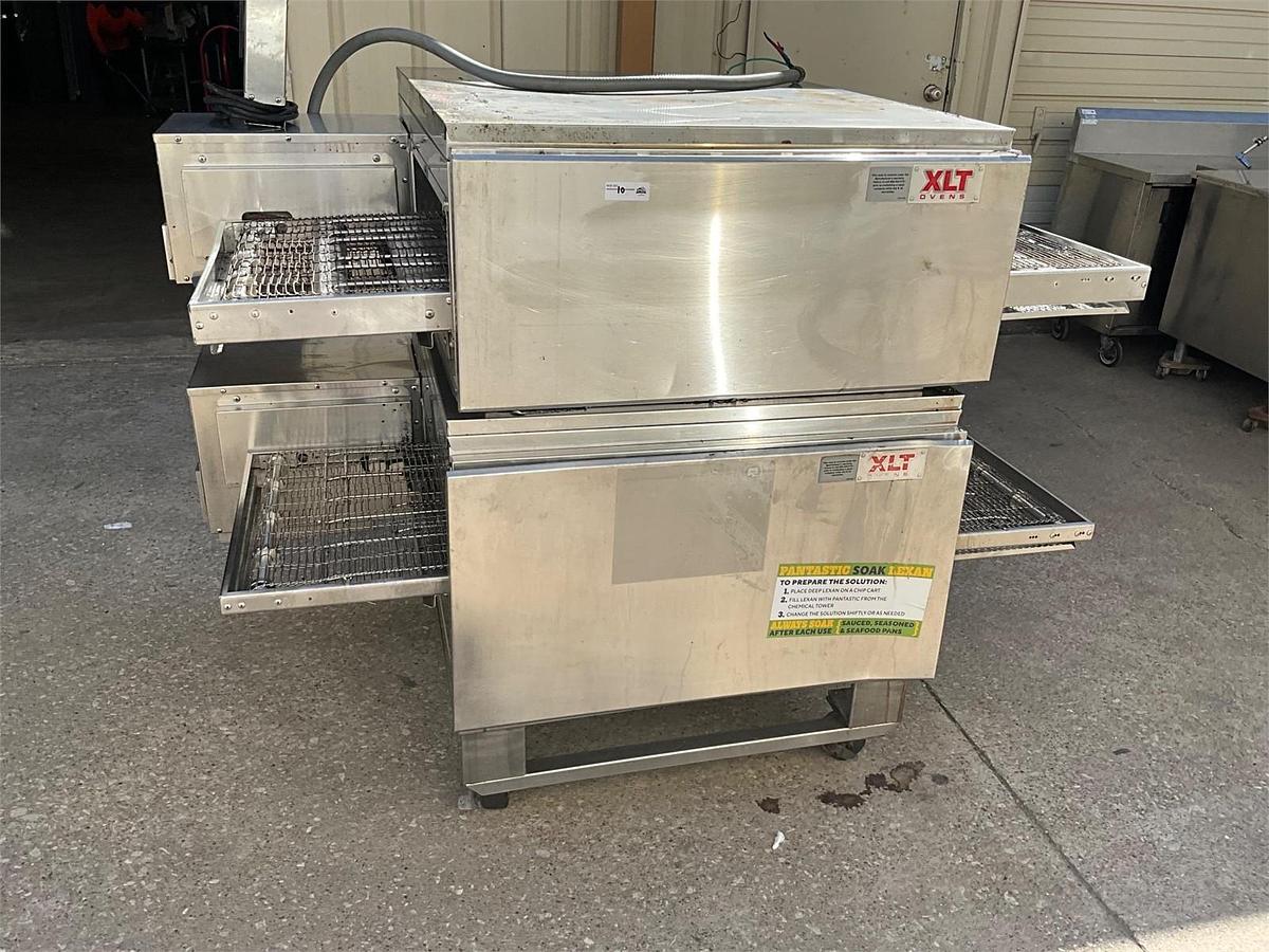 Used XLT double stack conveyor oven