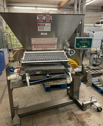 Refurbished Hinds-Bock Muffin/Cake Batter Depositor Sold W/Automated Lift Table