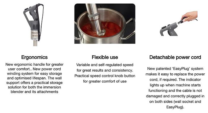 Robot Coupe - Compact 16" Immersion Blender 100 Qt Capacity - CMP400VV