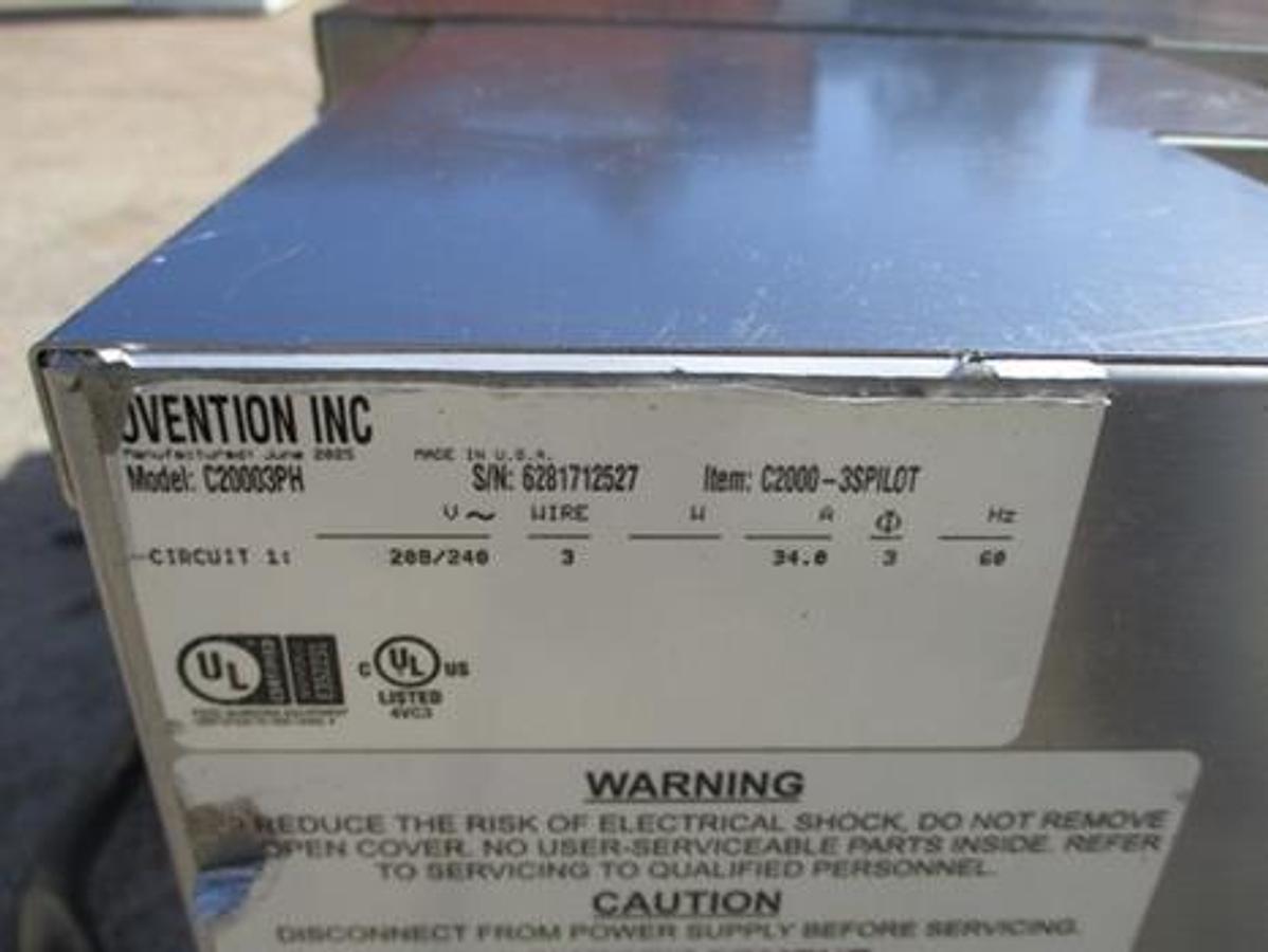 Used Ovention conveyor oven C2000