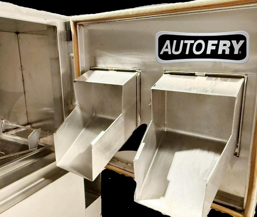 Used AutoFry MTI-40E -  6.0 Gallon Double Basket Mobile Automatic Ventless Fryer 240v/3p