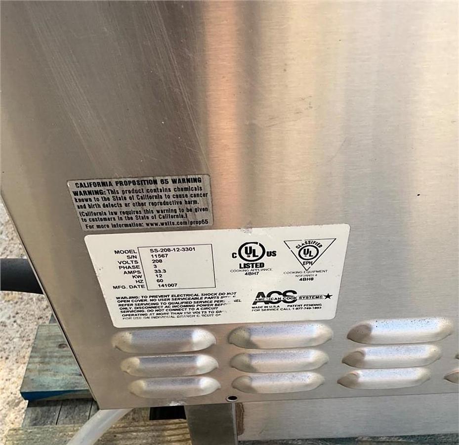 Used ACS double electric steamer