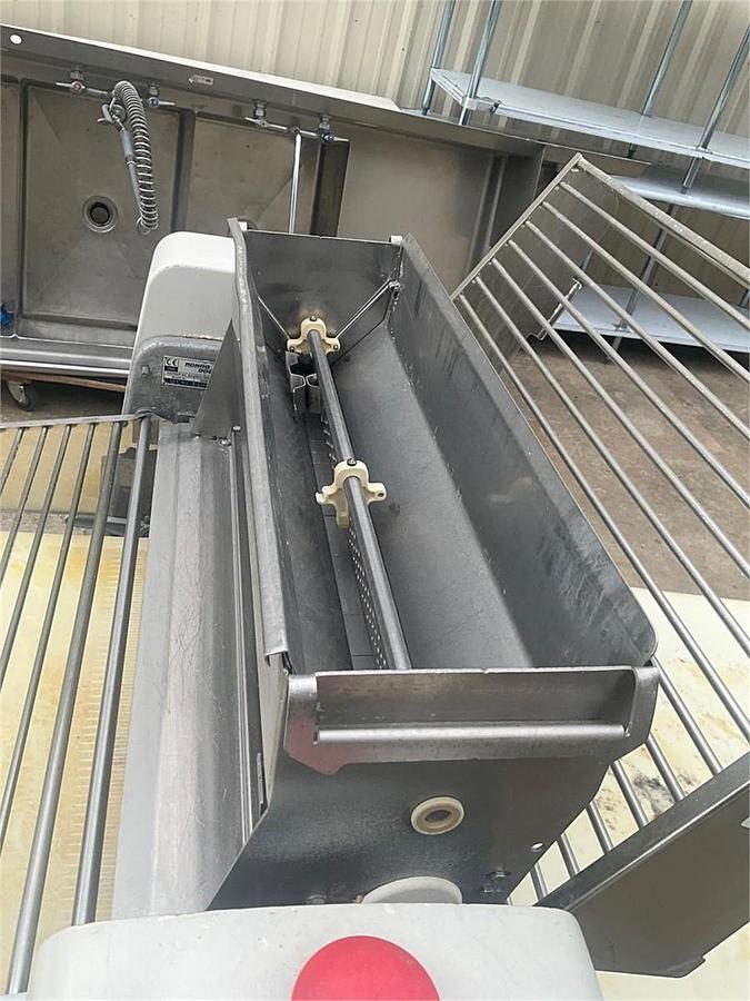 Used Rondo butterfly sheeter with flour duster