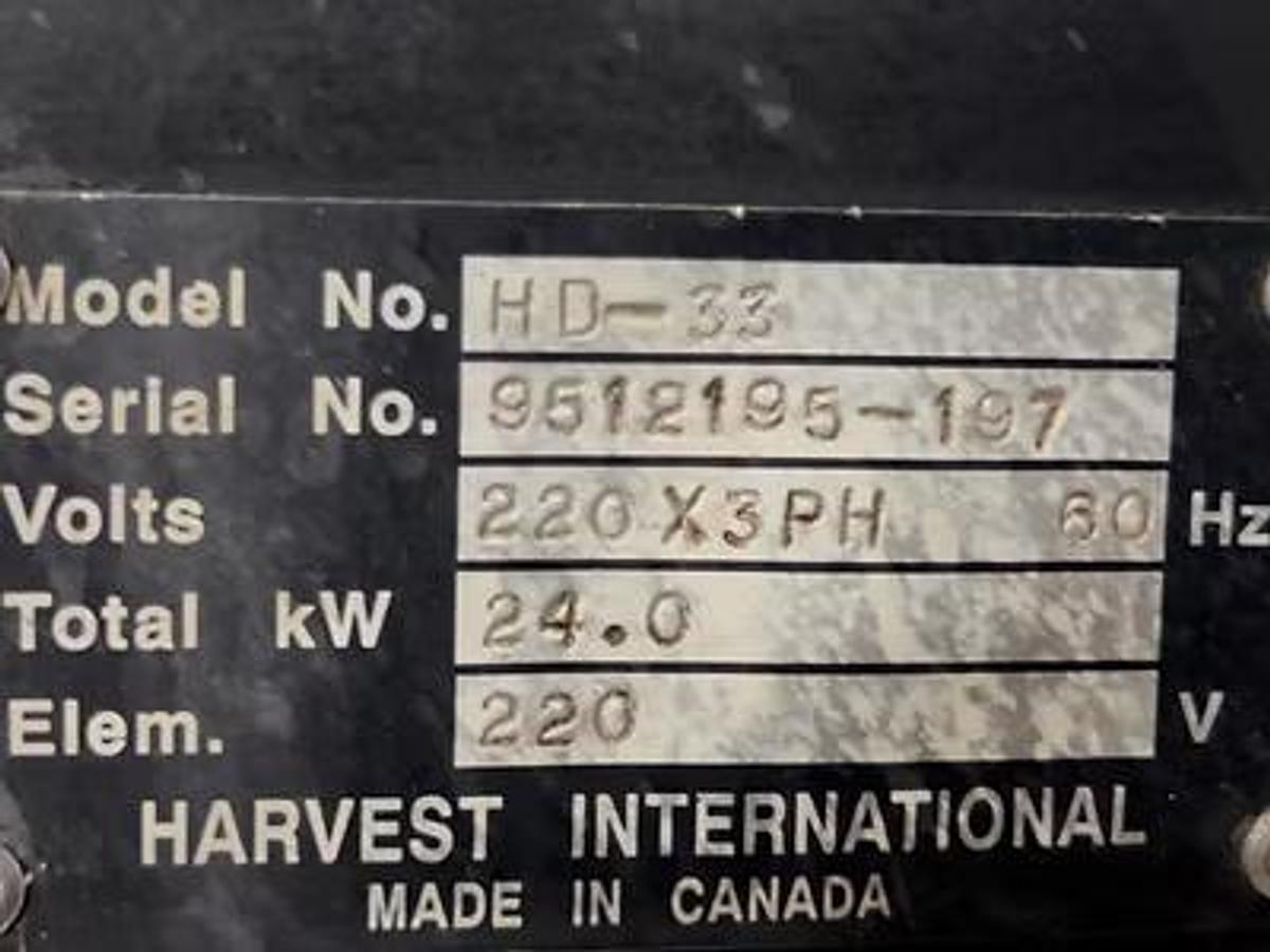 Used Harvest 3 Deck oven