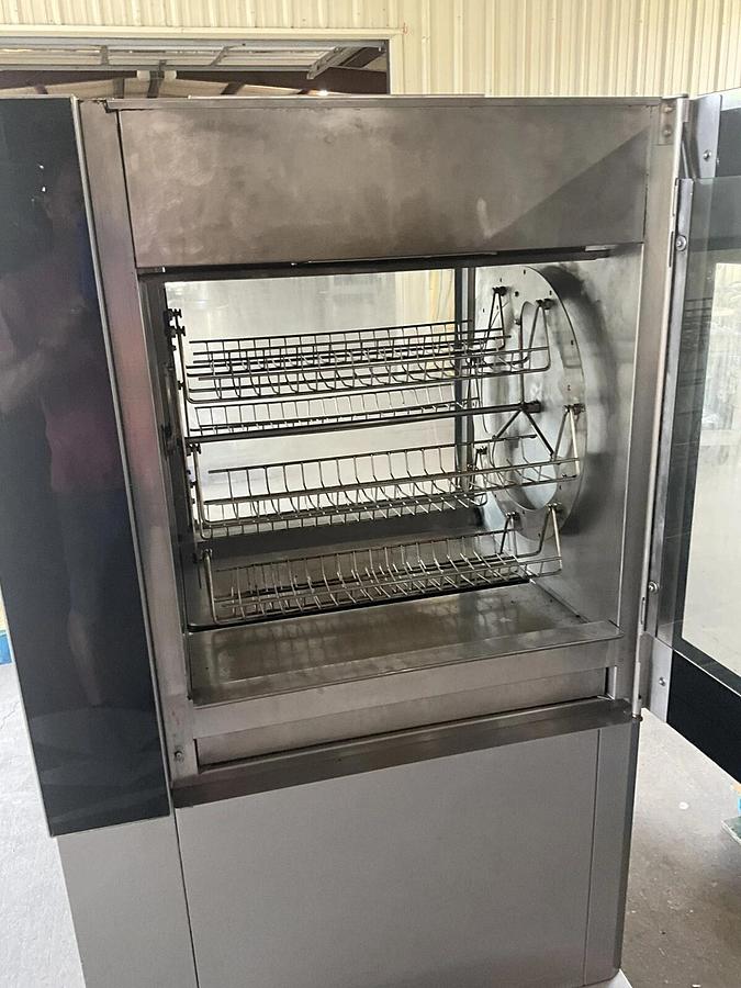 Used Fri-Jado TDR7-P Single Stack Rotisserie Oven with stand Chicken Frijado N