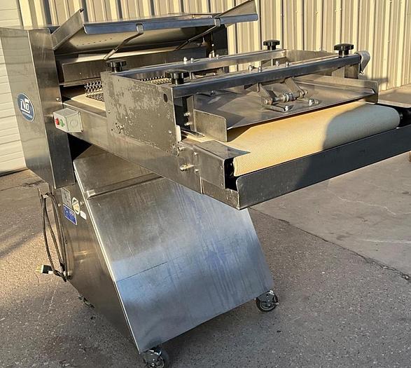 Refurbished LVO dough roller sheeter on casters