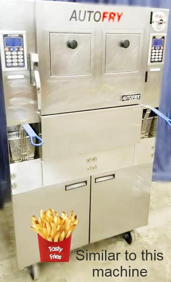 Used Exceptional Condition – AutoFry MTI-40E – 6.0 Gallon Double Basket  Ventless Fryer – 208/240V, - PHASE