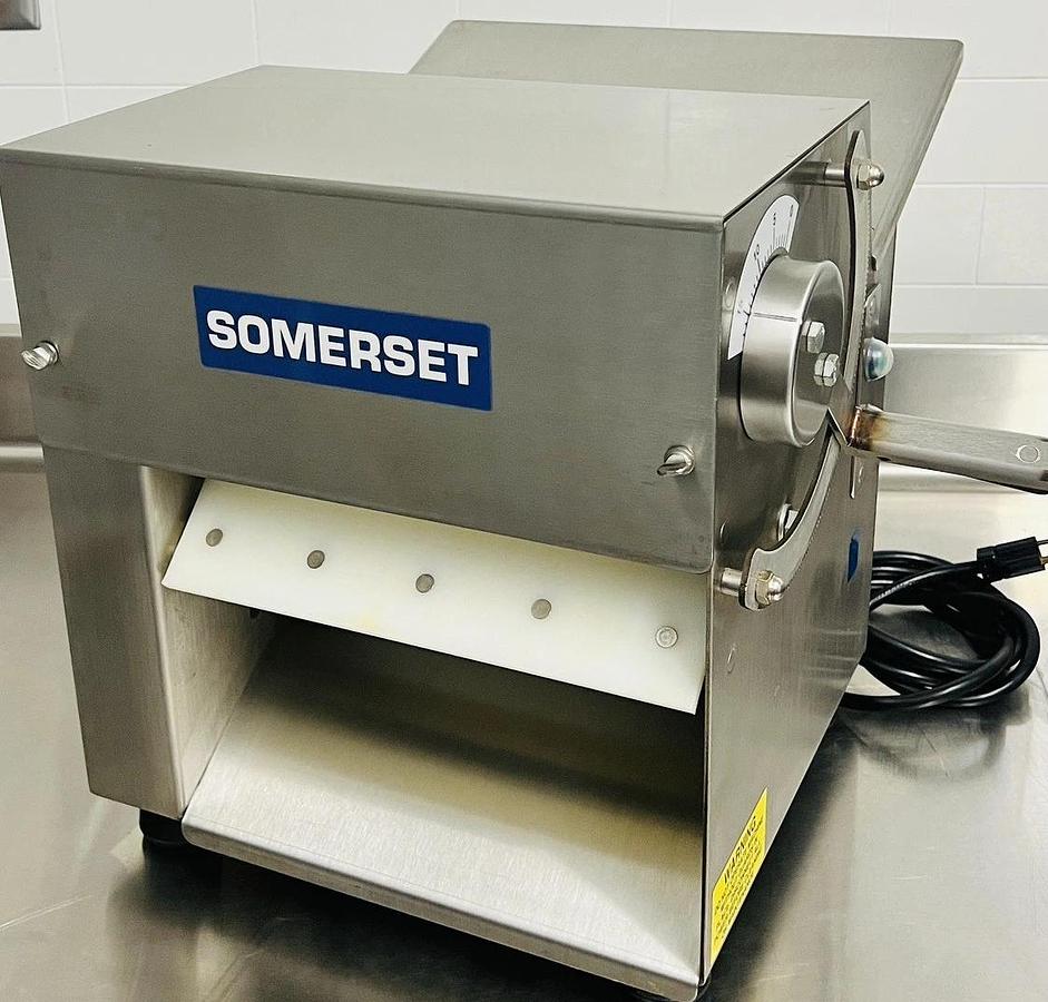 Used omerset CDR-100 Little Wonder 10" Countertop Dough Sheeter / Synthetic Rollers