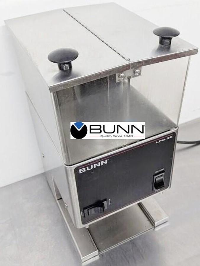 Used BUNN LPG-2E LOW PROFILE GRINDER W/ 2 HOPPERS - 2 available