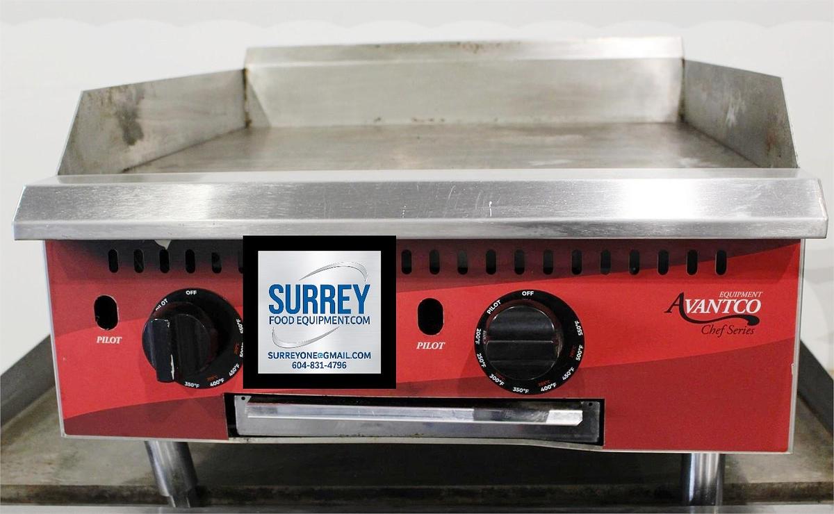 Used Avantco CAG-24-TG 24" Gas Griddle - thermostatic