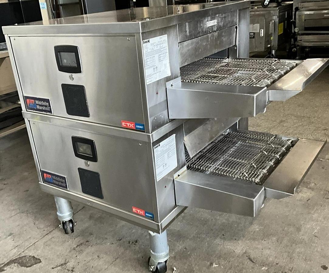 Used 2023 CTX Middleby Marshall DZ33T Infrared Radiant conveyor pizza double oven 