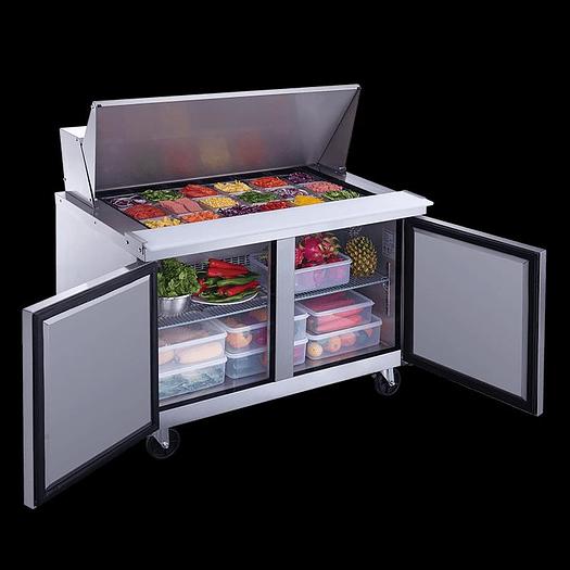 New Air NPT-048-MSA 48″ 2 Door Mega Top Refrigerator