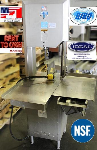 Used BIRO 1433 ELECTRIC KNIFE MEAT SAW BAND CUTTING BUTCHER MACHINE