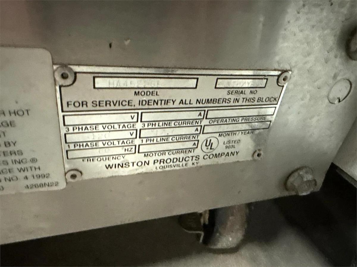 Used Winston Cvap Heated Holding Cabinet