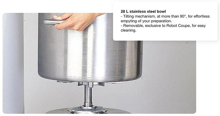 Robot Coupe - Vertical Food Processor 28 L SS Bowl - R30T