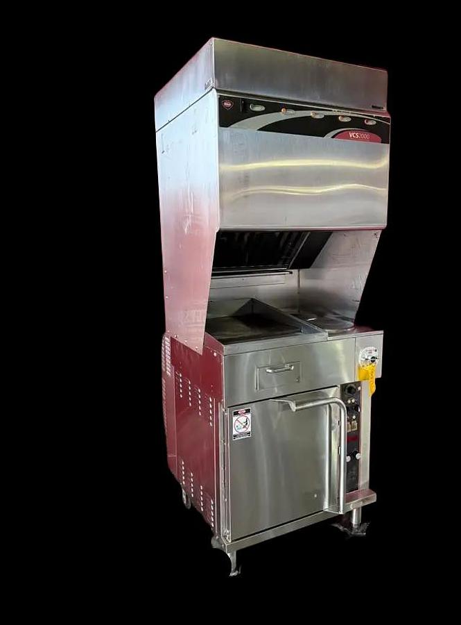 Used Wells ventless wvoc-2hfg 2 stove griddle and oven