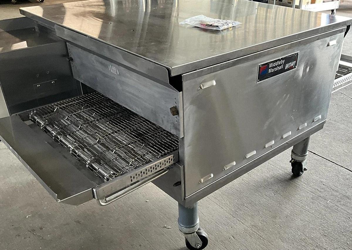Used 2023 Middleby Marshall PS638G Gas Impingment Conveyor Pizza Oven Single Stack