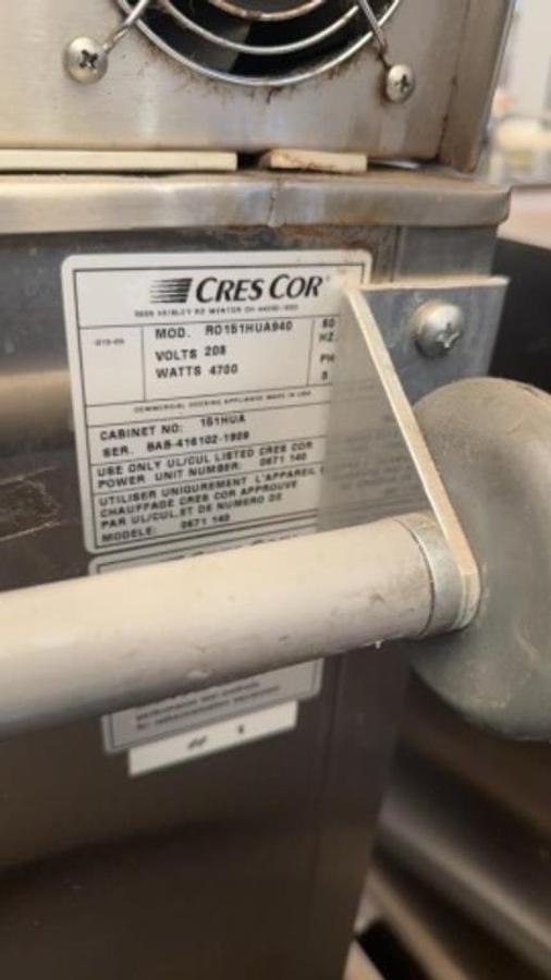 Used Cres cor under counter cook and hold with wheels