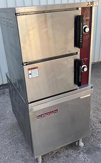 Refurbished Crown Steam DCX-2-24 24" (2) Compartment Direct Steam Convection Steamer