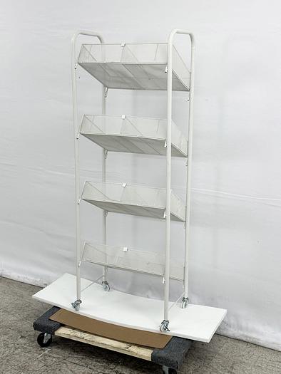 4-Tier Metal Wire Retail Floor Display Candy Rack