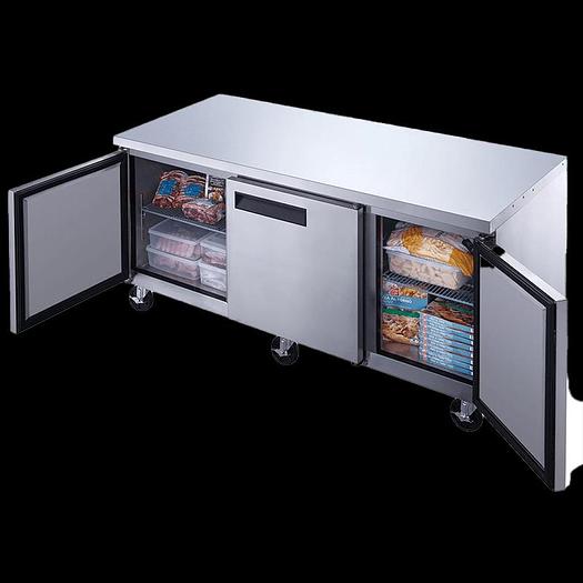 New Air NUF-072-SS 72″ 3 Door Undercounter Freezer