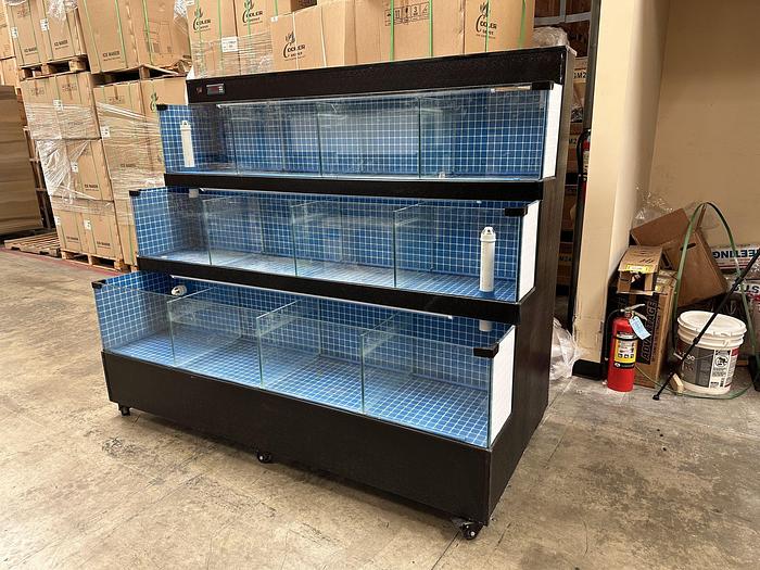 3 tier seafood tanks - crab - lobster - mussels -oysters etc. 9 compartments