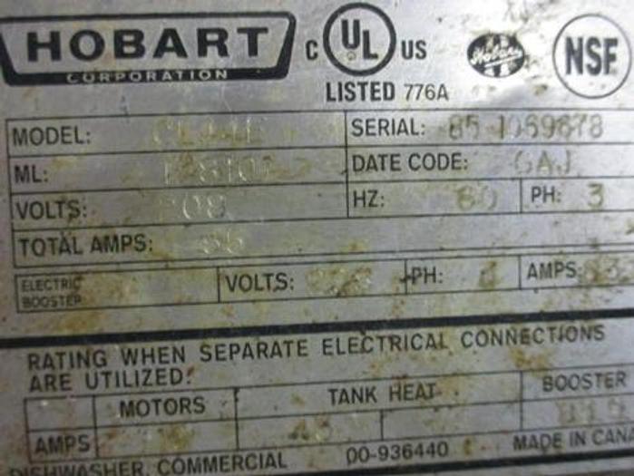Refurbished Hobart CL44E Conveyor Dishwasher