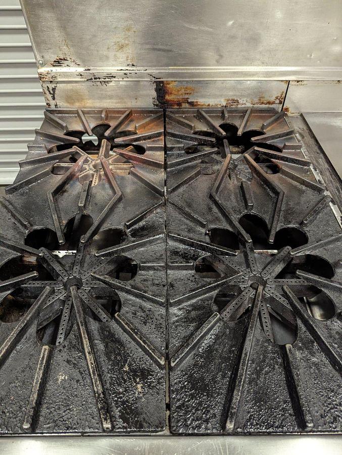 Used  Quest 72" 4 Burner Gas Range w/ 1" Thick Griddle & Standard Ovens - SAVE BIG DOLLARS - TOP QUALITY