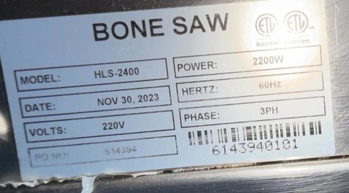 Used Omcan 46787 Meat Bone Saw - WARRANTY